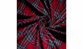 Unstitched Blazer Red Check fabric