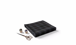 Olive Checkered Suit Piece For Men’s