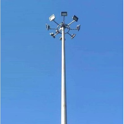 high mast poles - illuminate large areas efficiently
