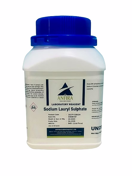 Sodium Lauryl Sulphate {Sodium Dodecyl Sulphate) 95% - LR - 500GM-Ch1323