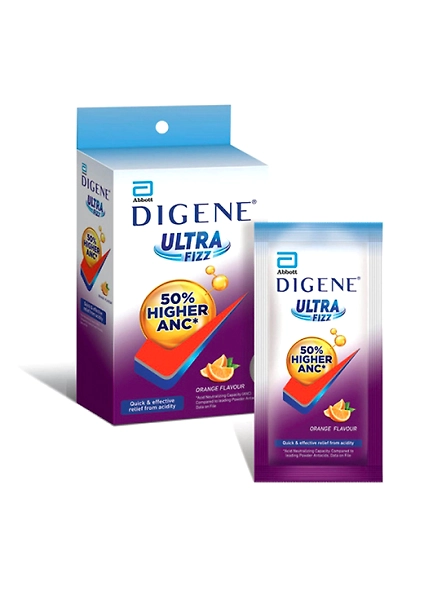 Digene Ultra Fizz Powder Lemon, 40 Sachets-Abbott
