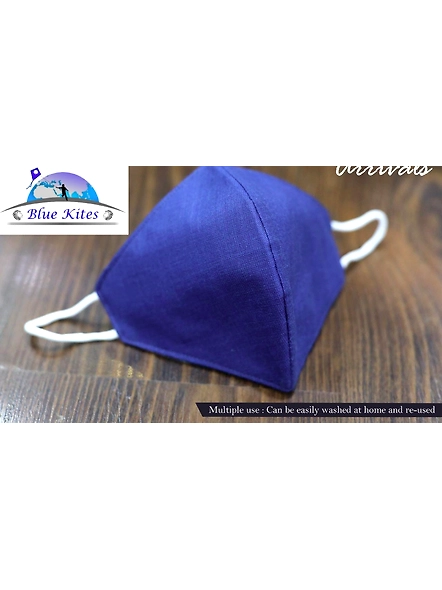 BLUEKITES CHARAKA(Tm) CLOTH MASK WITH MELT BLOWN LAYER PACK OF 5-1