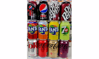 FANTA, COKE CANS