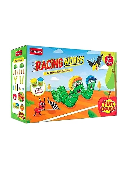 Funskool Kids Toys Fundough Racing Worms-3