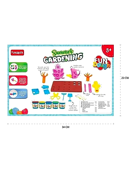 Funskool Kids Toys FUNDOUGH SUMMER GARDENING-1731600-2