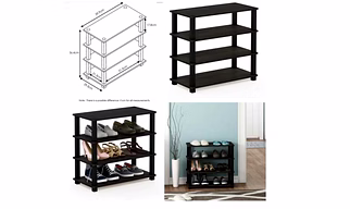 4 Tier Shoe Rack