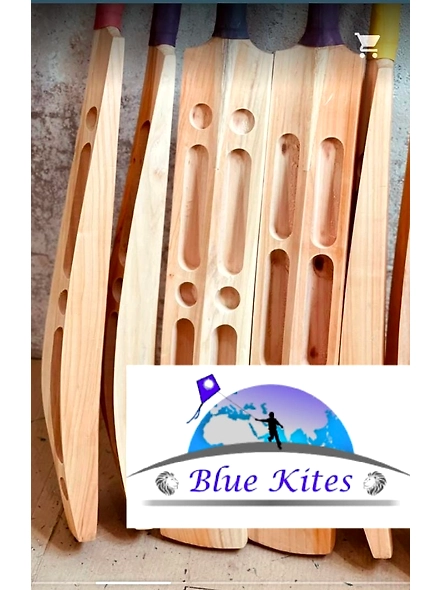 Bluekites cricket bat extra small Tennis ball double blade  kashmiri willow-3