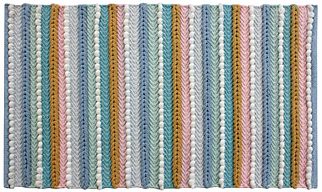 COTTON MICRO MULTICOLOR BATHMAT