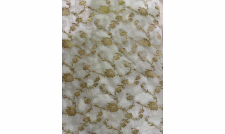 Banarasi Pure Silk Dyeable Brocade Fabric – Natural White (Kora)