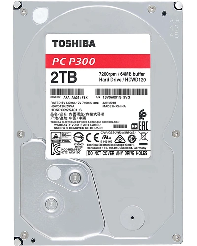 TOSHIBA 2TB HDD SATA INT P300-2