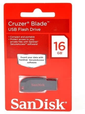 16 GB Western Digital San disk Cruzer Blade SDCZ50-016G-I35 USB 2.0 Black 3 Yrs. warranty-5