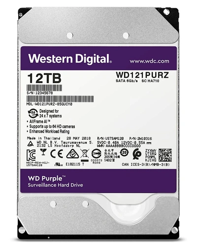 12TB Surveillance Western Digital 3.5 WD121PURZ 3yrs warranty-2