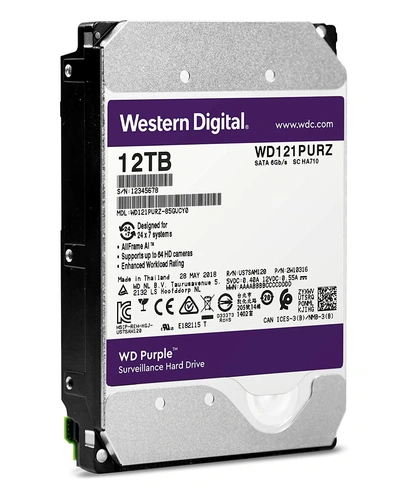 12TB Surveillance Western Digital 3.5 WD121PURZ 3yrs warranty-3