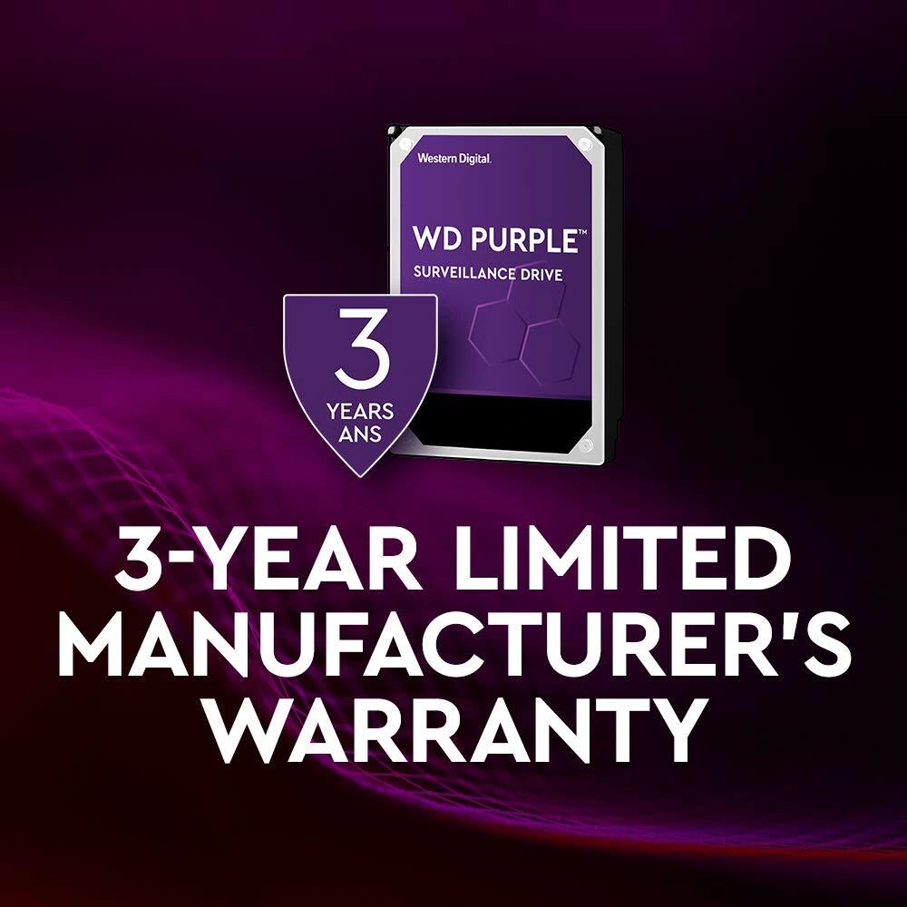 4TB WESTERN DIGITAL PURPLE 3.5 WD40PURZ SURVEILLANCE HARD DRIVE  3YRS WARRANTY-6