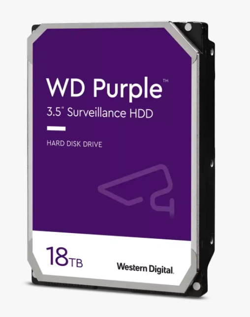 18TB WESTERN DIGITAL PURPLE 3.5 WD180PURZ SURVEILLANCE HARD DRIVE  3YRS WARRANTY-WD180PURZ