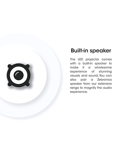 ZEB - LP4000FHD ZEBRONICS LED HD PROJECTOR-4