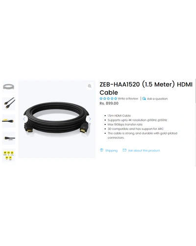 ZEB-HAA1520 ZEBRONICS HDMI CABLE-5