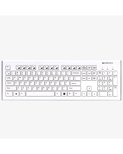 KB-DLK01 USB MULTIMEDIA KEYBOARD (WHITE)-KB-DLK01W