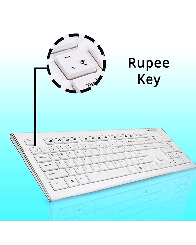 KB-DLK01 USB MULTIMEDIA KEYBOARD (WHITE)-3