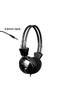 H- ZEBRONICS MM HEADPHONE W/MIC AND VOL ( PLEASANT IT )