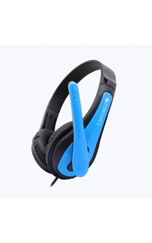 H- ZEBRONICS MM HEADPHONE W/MIC AND VOL WITH DOUBLE PIN (COLT BLUE)