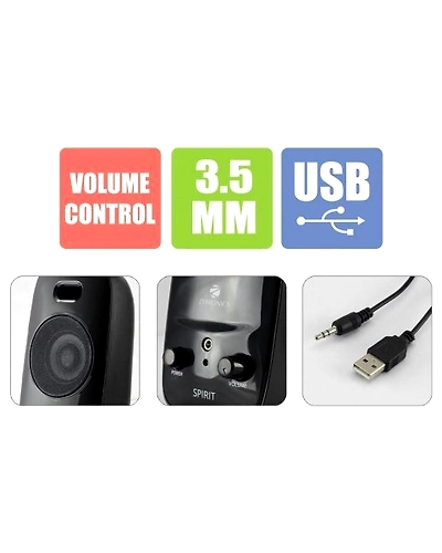 SPK- ZEBRONICS 2.0 COMPUTER MULTIMEDIA SPEAKER (SPIRIT)-2