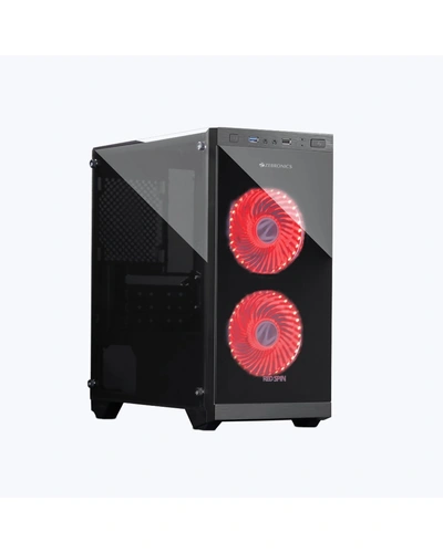 CC-934B ZEBRONICS COMPUTER CASE (RED SPIN)-REDSPIN