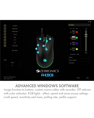 MS-ZEBRONICS OPTICAL USB MOUSE (PHOBOS) RGB Programing Mouse-6
