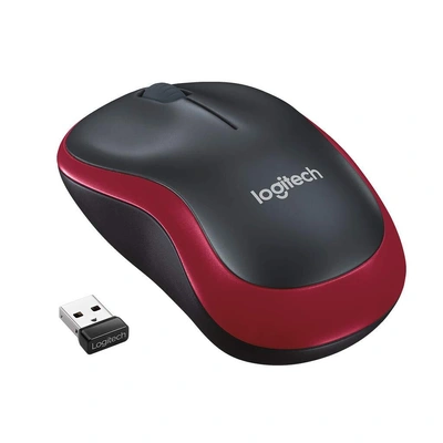 Logitech M185 Wireless Mouse- Red (M185RD)