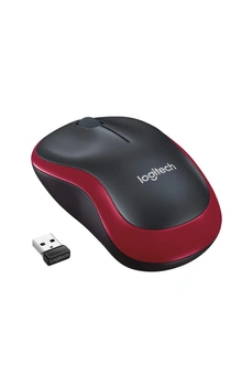 Logitech M185 Wireless Mouse- Red (M185RD)
