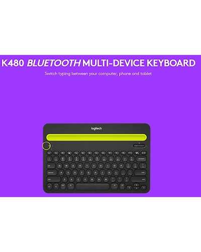 K480 BLACK BLUETOOTH MULTI-DEVICE KEYBOARD-K480BLKBBLACK