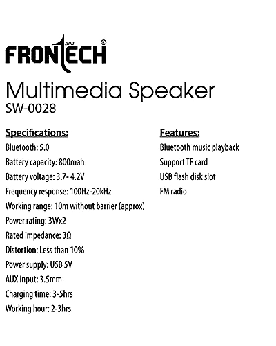 Frontech MM SPEAKER USB|FM|BT (FT)SW-0028-SW-0028