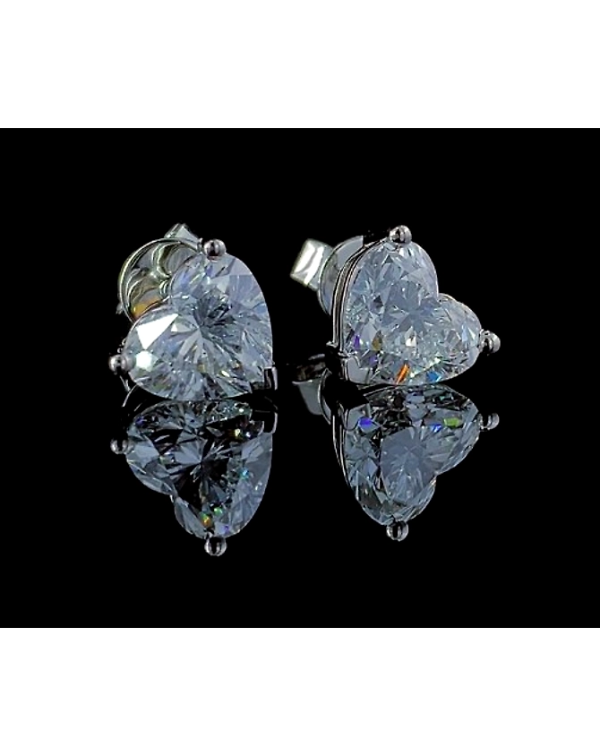 4 Ct Diamond Earrings, 14Kt Gold Lab Grown Diamond Earrings, Diamond Studs-6