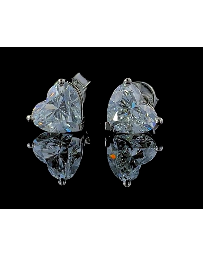4 Ct Diamond Earrings, 14Kt Gold Lab Grown Diamond Earrings, Diamond Studs-4