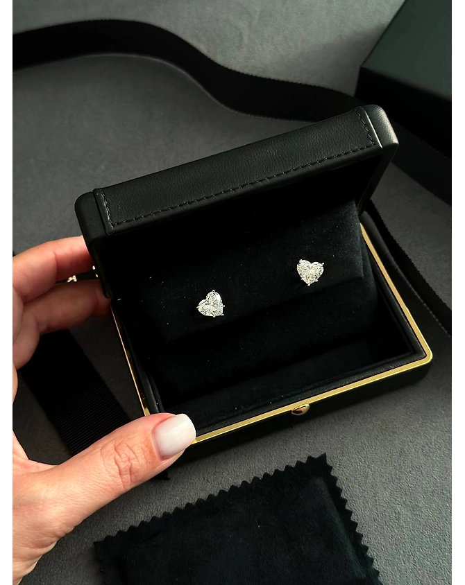 4 Ct Diamond Earrings, 14Kt Gold Lab Grown Diamond Earrings, Diamond Studs-12637810