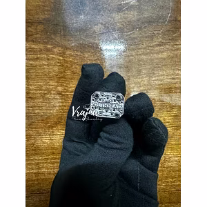 Custom Southbeats Hip Hop Ring – Diamond Studded | 925 Sterling Silver With D VVS Moissanite Diamond | Vrajna Fine Jewelry