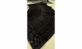 Vrajana Creation Presents – “Midnight Elegance” Lehenga Set 🖤