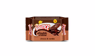 Sunfeast Bounce Double Crème Choco & Vanilla Cream Biscuits 72g