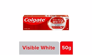 Colgate Visible White Colgate Toothpaste - Sparkling Min, 50 g