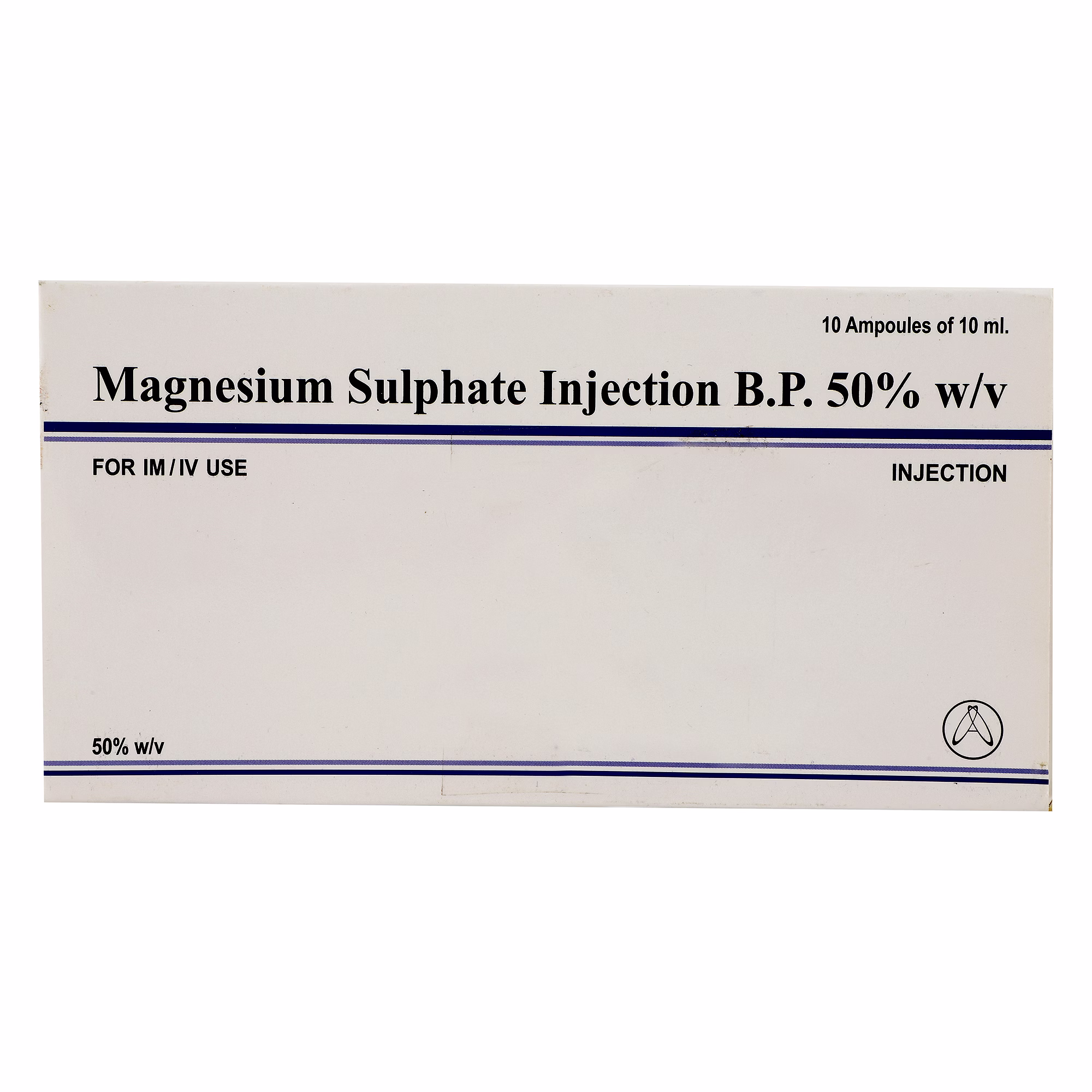 magnesium sulphate injection bp 50% w/v 10ml