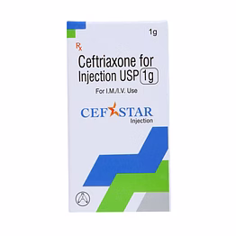 combipack of ceftriaxone 1gm with 10ml ffs wfi