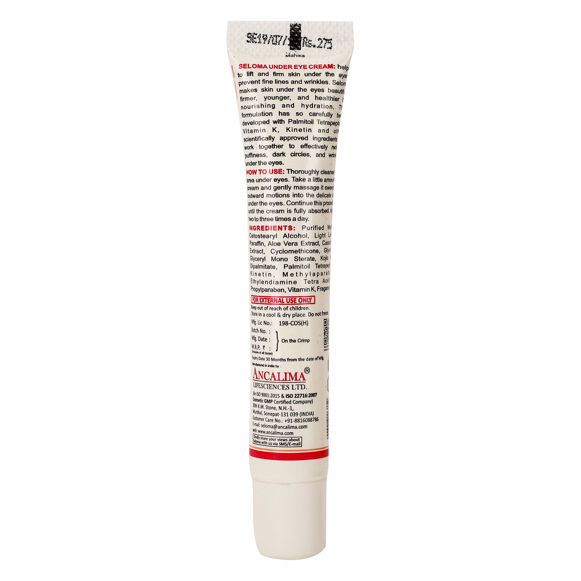 Seloma Bright Eye Cream 15gm image 3
