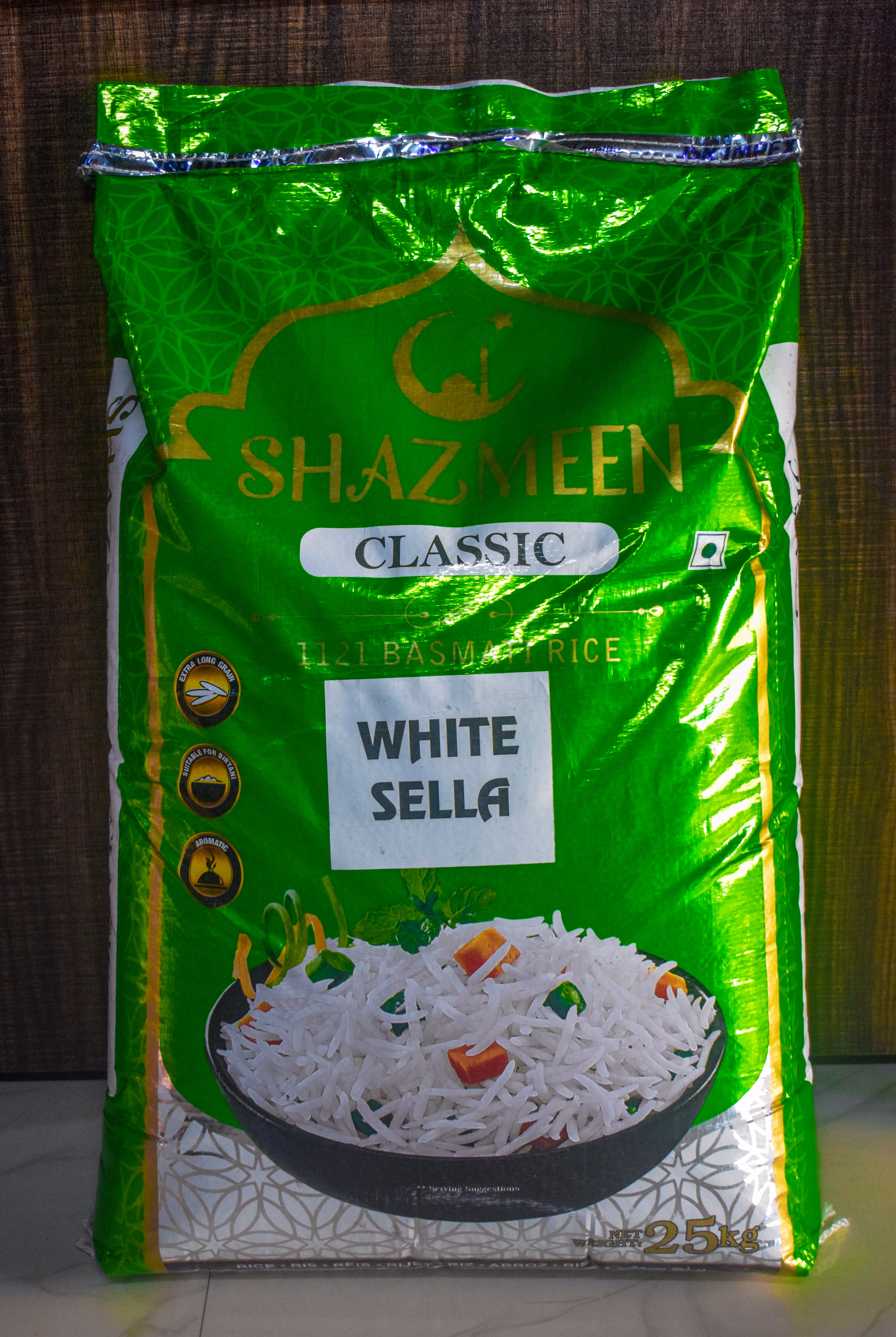 Shazmeen Classic White Sella 25Kg image 1