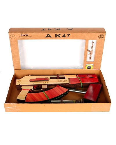 TechnyBirds Wooden AK 47 toy gun-4