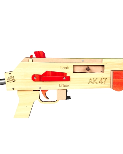 TechnyBirds Wooden AK 47 toy gun-3