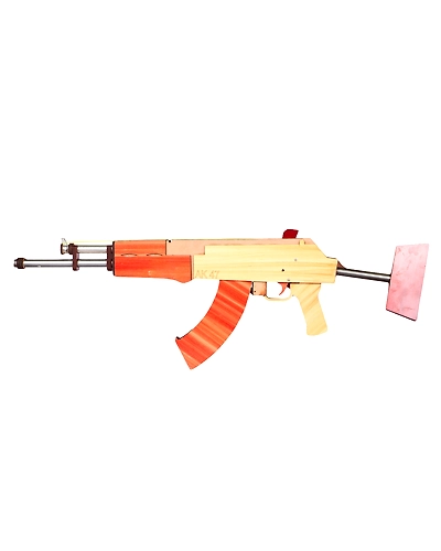 TechnyBirds Wooden AK 47 toy gun-2