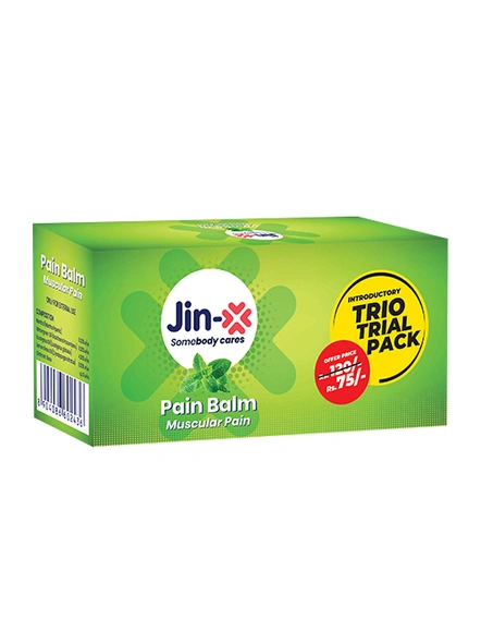 JIN-X Green Muscular Pain Balm (3 Pack)-F309