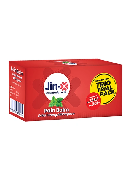Jin-X Red Extra Strong Pain Balm (3 Pack)-F308