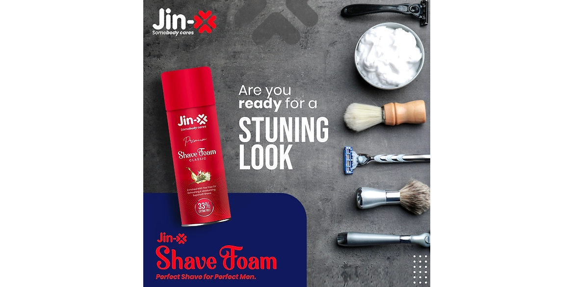 Jin-X Shave Foam Red.