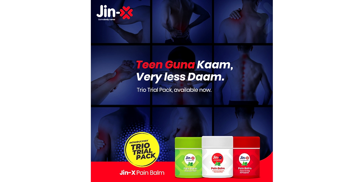Jin-X Trio Trial Pack of three Pain Balms